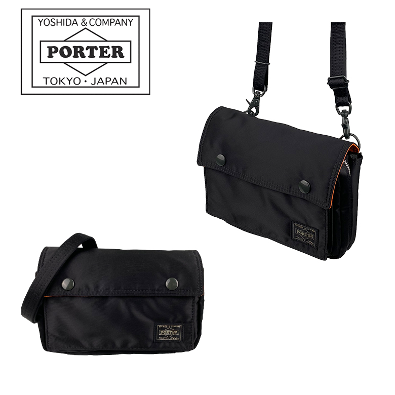 【美品】PORTER ポーター 2way タンカー ショルダー バッグ ブラック