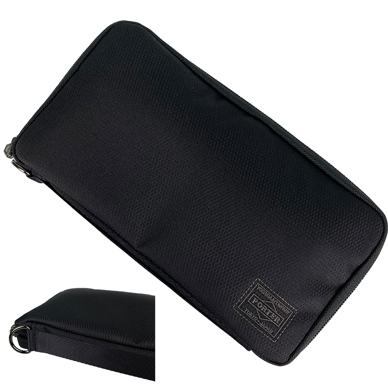 美品 POTER DILL ラウンドジップ 長財布 トラベルウォレット DILL（PORTER） ポーター ディル ロングウォレット 653-09111