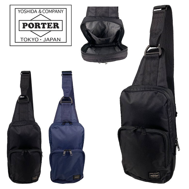 美品 PORTER ポーター フラッシュ ボディバッグ ショルダー ウエスト